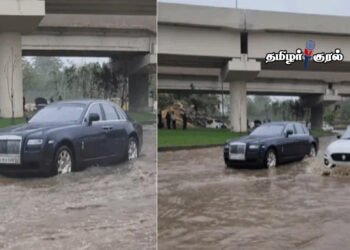 கொல்கத்தாவில் மழைநீரில் பழுதடைந்த 10 கோடி ரூபாய் ரோல்ஸ் ராய்ஸ்