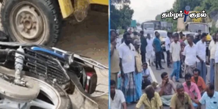 செங்கம் அருகே விபத்தில் 2 இளைஞர்கள் பலி – லாரி ஓட்டுநர் கைது கோரி உறவினர்கள் சாலை மறியல்